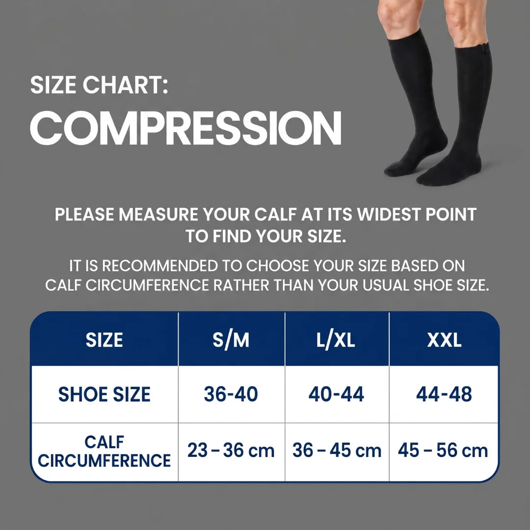 Elvon Zippered compression stockings