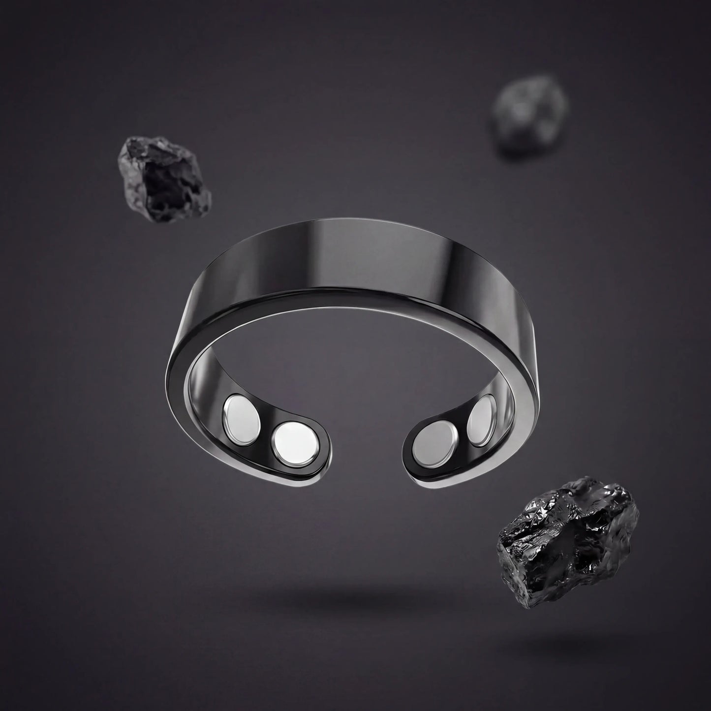 Elvon Hematite Ring